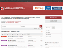 Tablet Screenshot of medicaljobboard.us